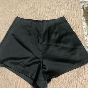 Satin evening shorts